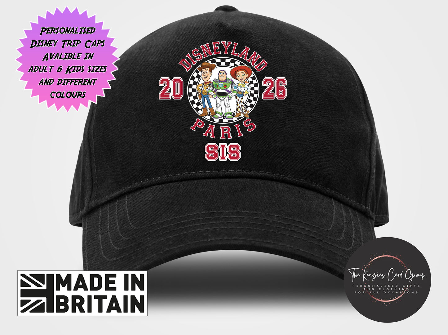 Personalised Disneyland Paris Matching Family Caps - Toy Story Edition 2026