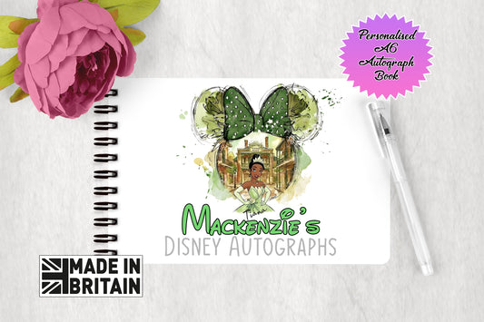Personalised Disney Autograph Book -Disneys Princess Tiana Editon