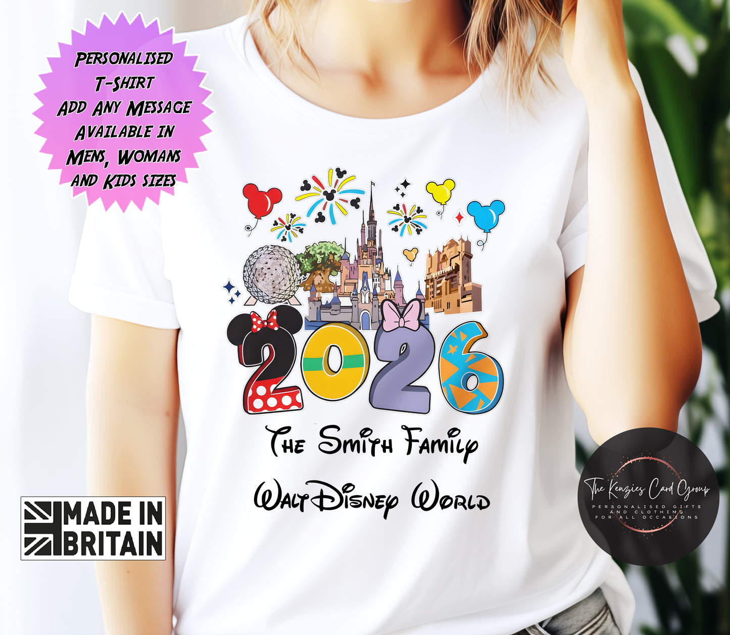 Personalised Disney Trip Matching Family Trip T Shirts -Walt Disney World Character Mascot Edition